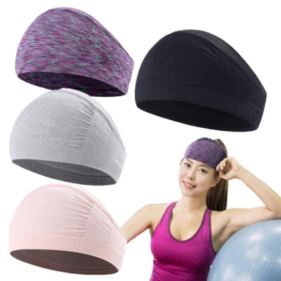 Men Women Stretch Sports Headband Cooling Skull Cap Moisture Wicking Breathable - Image 1 of 4