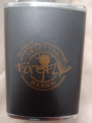 Nuevo frasco de whisky Bourbon Sweet Tea Firefly 8 oz envuelto frasco de acero inoxidable Foto 1 de 4