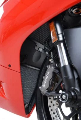 Protector de radiador de aluminio negro R&G Racing para Ducati 1199 Panigale 2012-2015 Foto 1 de 4