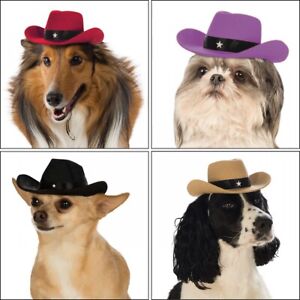Dog Cowboy Hat Costume Accessory Pet Halloween