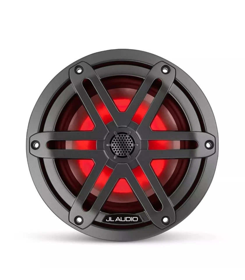 JL Audio M3-770X-S-Gm-i M3 7.7" Marine SINGLE Speaker, Sport Grille w/RGB LED