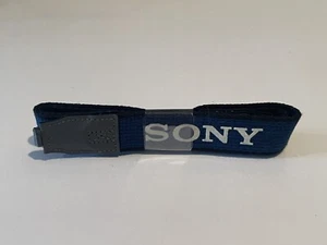 Vintage SONY Camcorder Camera Neck Shoulder Strap Genuine OEM Blue - Picture 1 of 5