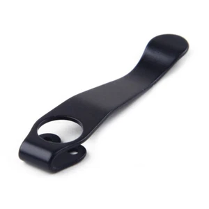 Black Titanium Deep Carry Pocket Clip For Spyderco Knife Para 2,3, Yojimbo AH9 - Picture 1 of 6