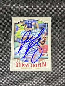 Delino Deshields Jr Texas Rangers 2016 Topps Gypsy Queen Signed Auto #206 ~ COA - Picture 1 of 3