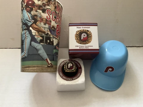 PHILLIES MIKE SCHMIDT 1980 WORLD SERIES REPLICA RING SOUVENIR ICE CREAM CUP SGA Cover
