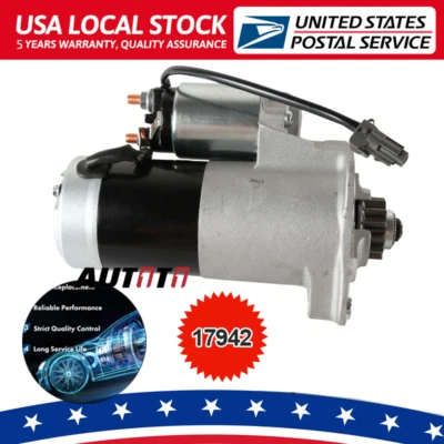 Starter 17942 for 2005-2019 Nissan Frontier 05-12 Pathfinder 05-15 Xterra 4.0L - Изображение 1 из 4