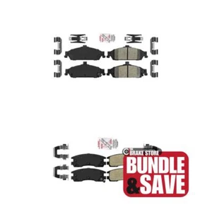 Front Ceramic Rear Semi-Metallic Brake Pads Kit For 1997-1997 Oldsmobile Cutlass - Picture 1 of 17