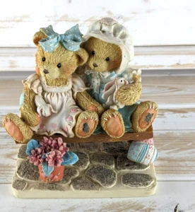 Cherished Teddies Tracie & Nicole 1992 lado a lado con amigos regalos Hamilton - Imagen 1 de 16