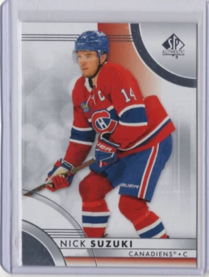 NICK SUZUKI NHL Canadiens 2023-24 Upper Deck SP Authentic Base Set #28 Card - Image 1 of 2