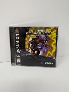 Time Commando Sony PlayStation 1, 1996 Black Label TESTED AND COMPLETE  - Picture 1 of 4
