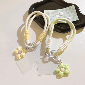 Keychain Pendant Leather Flower Strap Phone Accessories Phone Wrist Straps - Photo 1 sur 18