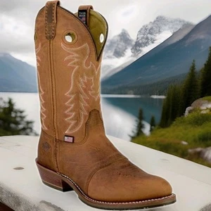 Double H HH DH5159 Ultra Gel Ice Buckaroo Cowboy Western Work Boots Womens 6.5 - Picture 1 of 13