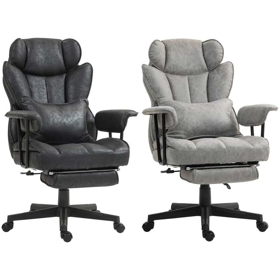 Silla de oficina grande y alta HOMCOM 400LBS con reposapiés y asiento ancho Foto 1 de 1
