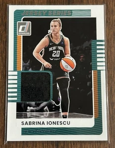 2025 Panini Donruss WNBA #22 Sabrina Ionescu Jersey Series - New York Liberty - Bild 1 von 2