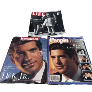 JFK JR JOHN F KENNEDY JR LOT OF 3 COMMEMORATIVE MEMORIAL MAGAZINES SPECIAL ED - Picture 1 of 10