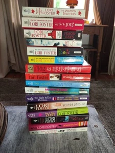 Lot 16 Lori Foster Paperback Books Love Romance Story Romance Lust Sex Series - Picture 1 of 9