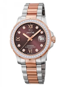 Jaguar Swiss Made Damenuhr Executive Dame Saphirglas 34 MM 20 ATM mit Edelstahlb - Picture 1 of 1