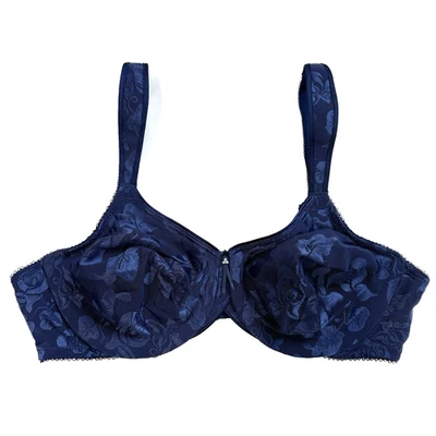 Camiseta Wacoal Bra 36 C 85567 Awareness Sin Costuras Cobertura Completa Con Aros Azul Foto 1 de 4