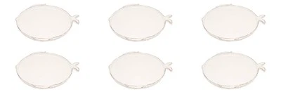 6er Set Salatteller MARINA FISCH D. 21cm weiß bianco Keramik Virginia Casa - Bild 1 von 2