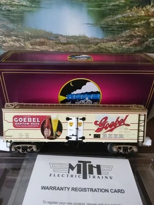 MTH 20-94698, GOUBEL'S BEER 36' WOODSIDED REEFER CAR. ( NEW) - Image 1 of 4
