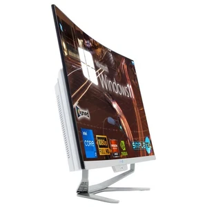 All In One 27" Fhd Curved I7 8Th Gen Ram 8 Gb Ssd 120 Gb Win 11 Desktop Computer - Picture 1 of 8