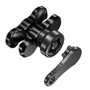 Brazo de base doble antirrobo de aleación de aluminio de 6 cm, compatible m5488 - Imagen 1 de 10