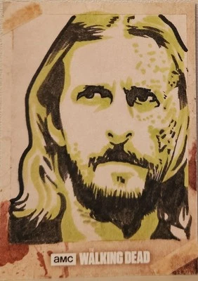 The Walking Dead una pieza única dibujada a mano ARTE de peso Foto 1 de 2