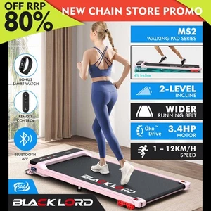 BLACK LORD Treadmill Electric Walking Pad Home Office Fitness Incline MS2 Pink - Picture 1 of 12
