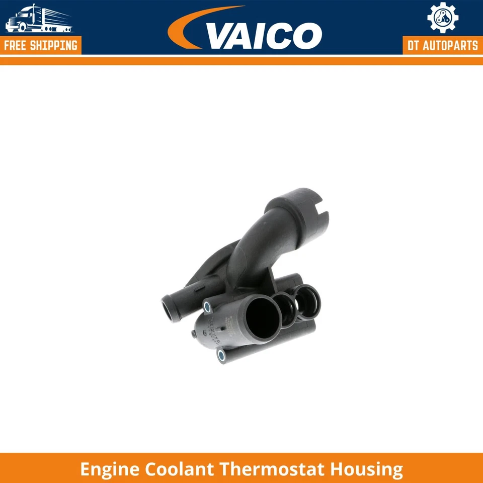 Carcasa termostato refrigerante motor Volkswagen EuroVan 2001-2003 inferior Vaico Foto 1 de 1
