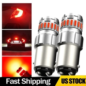 2/4X AUXITO 1157 2357 LED Bulb Red For Tail Lights Brake Lights Canbus Ready T - Picture 1 of 20