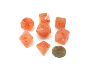 Reaper Miniatures Lucky Pizza Dungeon Dice - Gem Red - Picture 1 of 4