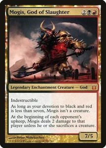 Magic the Gathering-Minotaur Deck-Red/Black-Mogis, God of Slaughter-Commander-LP - Picture 1 of 4