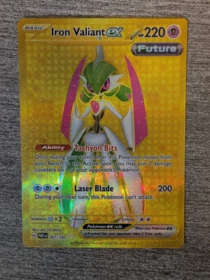 Pokémon TCG Iron Valiant EX 261/182 Hyper Rare Holo - DC20 - Image 1 of 2