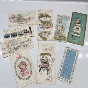 Vintage Unused Cards Pixie, Angels, Girls Assortment Of 9 READ - Picture 1 of 14