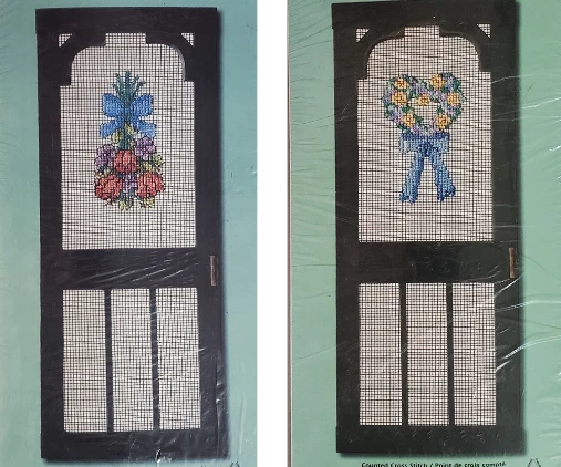 Leisure Arts Cottage Collection porta tela floral ponto cruz, coração, primavera - Imagem 1 de 1