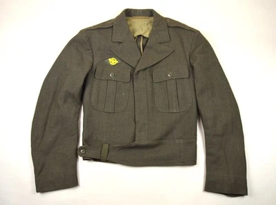 WW2 U.S. Army British Tailored 4 Pocket Dress Jacket Cut Down Ike Jacket - Image 1 of 4