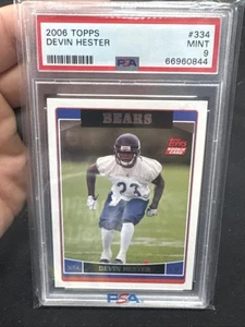 2006 Topps Devin Hester #334 Rookie RC - PSA 9 Mint - Chicago Bears HOF NFL - Picture 1 of 2