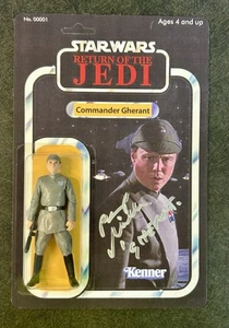 PIP MILLER Signed Commander Gherant Star Wars Autograph Custom Figure & Photo - Picture 1 of 7