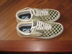 VANS CHECKERBOARD BLACK/WHITE VN0A4P3E5GX COMFY CUSH Sz 10.5 Off the Wall - Picture 1 of 12