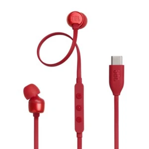 JBL Tune 310C USB-C Wired Earphones -RED - Picture 1 of 5