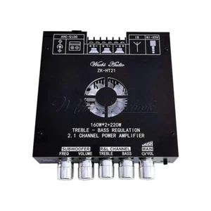 Modulo amplificatore digitale Bluetooth ZK-HT21 2.1 canali TDA7498E 160WX2+220W - Foto 1 di 21