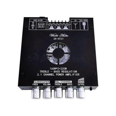 Modulo amplificatore digitale Bluetooth ZK-HT21 2.1 canali TDA7498E 160WX2+220W - Immagine 1 di 4