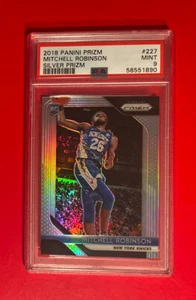 2018 PANINI SILVER PRIZM #227 MITCHELL ROBINSON PSA 9 ROOKIE CARD RC NBA KNICKS - Picture 1 of 3