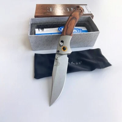 -Classic Mini Stabilized Wood New Folding Knife Benchmade 15085-2 (CPM-S30V)- - Image 1 of 4