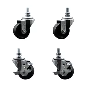 Juego de ruedas de repuesto de 3 pulgadas True 890883720 883720 con frenos - rueda de servicio - Imagen 1 de 2