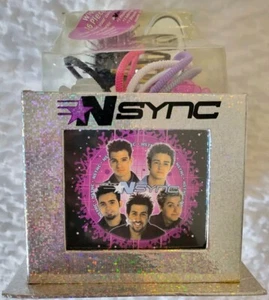 NSYNC Vintage 16-teiliges Haarset Fotobox Pinselspiegel W19008BX Silber Neu Selten - Bild 1 von 9
