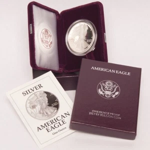 1992-S Silver American Eagle Dollar Proof - Picture 1 of 3