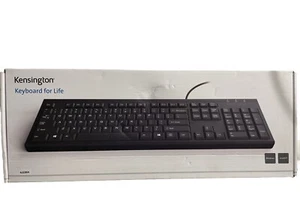 NEW SEALED Kensington Keyboard for Life Spill-Proof Protection Wired USB - Picture 1 of 6