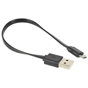 Cable de carga y sincronización USB Micro B plano corto de 0,2 m 20 cm para teléfono inteligente / tableta - Imagen 1 de 3