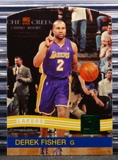 2010-11 Donruss Green Die-Cut Derek Fisher Lakers Emerald
